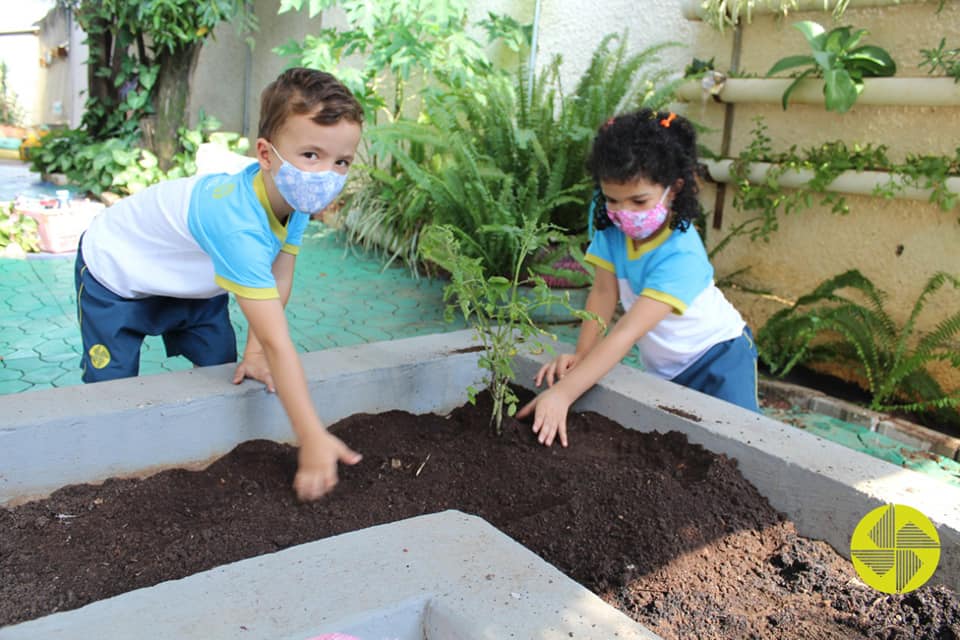 Nossa Horta - Colgio Le Perini. Educao Infantil e Ensino Fundamental. Indaiatuba, SP