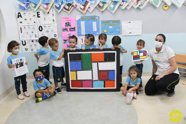 Releitura de obras de arte! - Colgio Le Perini. Educao Infantil e Ensino Fundamental. Indaiatuba, SP