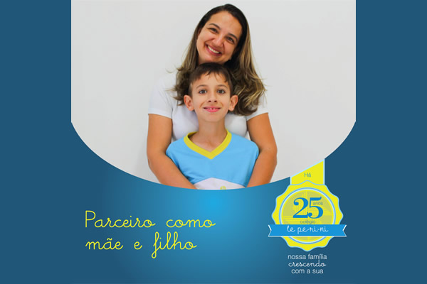 Parceiro como me e filho - Colgio Le Perini. Educao Infantil e Ensino Fundamental. Indaiatuba, SP