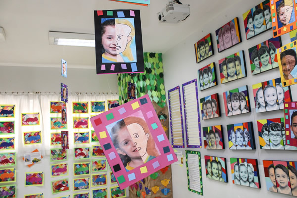 Obras Inspiradas em Eduardo Kobra - Colgio Le Perini. Educao Infantil e Ensino Fundamental. Indaiatuba, SP