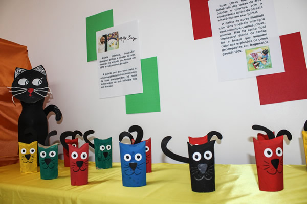 Obras Inspiradas em Raffe Braga - Colgio Le Perini. Educao Infantil e Ensino Fundamental. Indaiatuba, SP