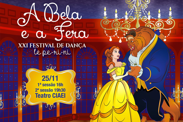 Festival de Dana - A Bela e a Fera - Colgio Le Perini. Educao Infantil e Ensino Fundamental. Indaiatuba, SP
