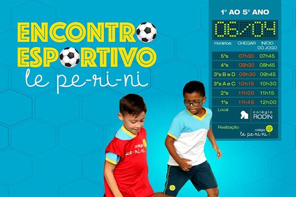 Encontro Esportivo - Colgio Le Perini. Educao Infantil e Ensino Fundamental. Indaiatuba, SP