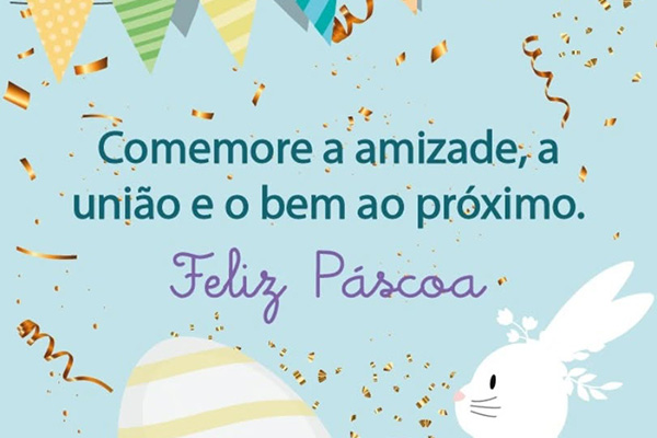 Feliz P�scoa! - Col�gio Le Perini. Educa��o Infantil e Ensino Fundamental. Indaiatuba, SP