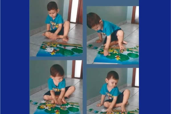 Montando quebra-cabea - Colgio Le Perini. Educao Infantil e Ensino Fundamental. Indaiatuba, SP