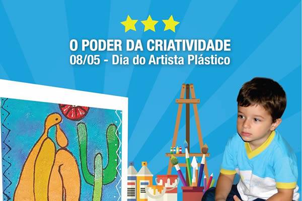 08/05 - Dia do Artista Plstico - Colgio Le Perini. Educao Infantil e Ensino Fundamental. Indaiatuba, SP