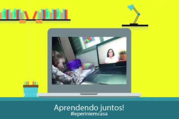 Nossa terceira semana de ensino emergencial  distncia - Colgio Le Perini. Educao Infantil e Ensino Fundamental. Indaiatuba, SP