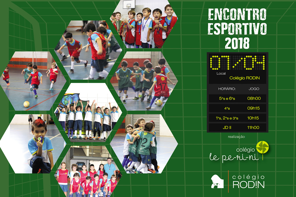 Encontro Esportivo 2018 - Colgio Le Perini. Educao Infantil e Ensino Fundamental. Indaiatuba, SP
